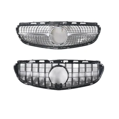 Front Bumper Grille GT Style Vertical Slat Grille for E-Class W212 2014-2015 Front Bumper Grille GT Style Vertical Slat Grille for E-Class W212 2014-2015
