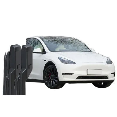 Frameless Windshield Wiper Blades with Silent Rubber Strip for Tesla Model Y Frameless Windshield Wiper Blades with Silent Rubber Strip for Tesla Model Y