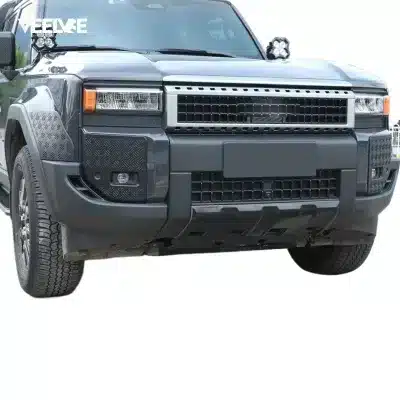 Suitable for 24-25 Prado Lc250 Front and Rear Bumper Lower Guards, Domineering Black Protective Modification Accessories