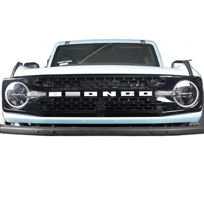 Front Grille Trim Decor Accessories for 2021-2023 Ford Bronco High-End Trim Levels Front Grille Trim Decor Accessories for 2021-2023 Ford Bronco High-End Trim Levels