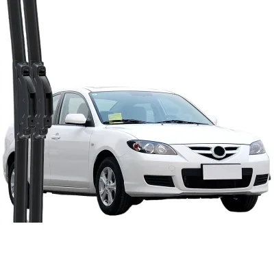 Windshield Wiper Blades Multipurpose Frameless Silent Rubber Strip Set for Mazda 3 Windshield Wiper Blades Multipurpose Frameless Silent Rubber Strip Set for Mazda 3