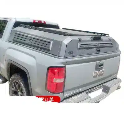 Manganese Steel Half-Height Pickup Truck Bed Cover with Lift-Up Doors for GMC SIERRA Manganese Steel Half-Height Pickup Truck Bed Cover with Lift-Up Doors for GMC SIERRA