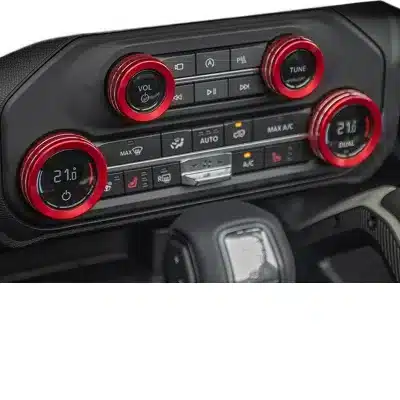 Suitable for Ford Fiery horse bronco dedicated central control air conditioning knob audio four-wheel drive headlight switch decorative ring frame Suitable for Ford Fiery horse bronco dedicated central control air conditioning knob audio four-wheel drive headlight switch decorative ring frame