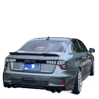 Carbon Fiber Car Hood and Mid-Mount Rear Wing Trunk Spoiler for Lynk & Co 03 03+ Carbon Fiber Car Hood and Mid-Mount Rear Wing Trunk Spoiler for Lynk & Co 03 03+