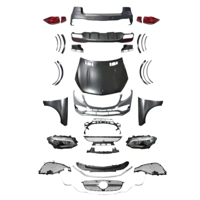 GLE63 Style Body Kit Upgrade for Mercedes-Benz ML-Class W166 with Headlights Taillights Hood and Grille GLE63 Style Body Kit Upgrade for Mercedes-Benz ML-Class W166 with Headlights Taillights Hood and Grille
