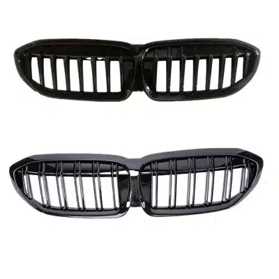 Front Kidney Grille Replacement Dual Slat Gloss Black Mesh Hood Bumper Insert Compatible with BMW G20 G28 3 Series Front Kidney Grille Replacement Dual Slat Gloss Black Mesh Hood Bumper Insert Compatible with BMW G20 G28 3 Series