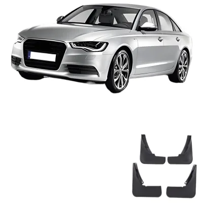 Soft Flexible Rubber Splash Guards Front and Rear Mud Flaps for Audi A6L 2011-2015 Soft Flexible Rubber Splash Guards Front and Rear Mud Flaps for Audi A6L 2011-2015