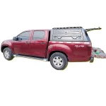 Pickup Truck Bed Canopy Hardtop Cover Weld-Free Three-Door Rear Cargo Lid