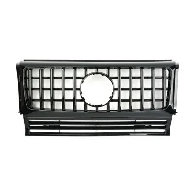 Front Bumper Grille GT Style Vertical Grill Cover Mesh for Mercedes-Benz G-Class W463 G63 Replacement Front Bumper Grille GT Style Vertical Grill Cover Mesh for Mercedes-Benz G-Class W463 G63 Replacement