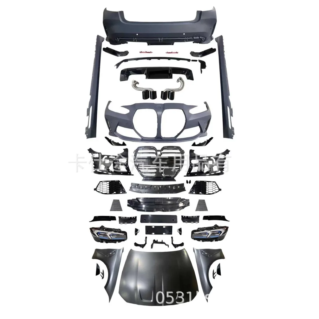 G80 M3 Style Body Kit for BMW 3 Series G20 Narrow Body Front and Rear Bumper Side Skirts Upgrade