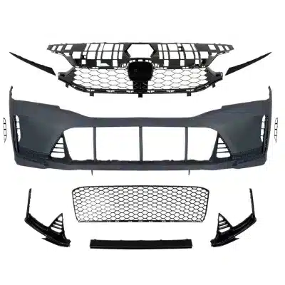 Front Bumper Lip Spoiler TR Style Front Body Kit Grille for Honda Civic 2022-2023 Front Bumper Lip Spoiler TR Style Front Body Kit Grille for Honda Civic 2022-2023