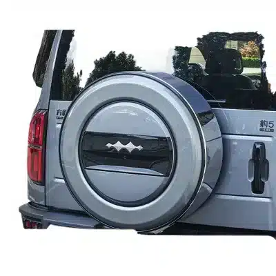 Spare Tire Cover Stainless Steel Frame for Fang Cheng Bao Leopard 5 Off-Road Tailgate Protection Spare Tire Cover Stainless Steel Frame for Fang Cheng Bao Leopard 5 Off-Road Tailgate Protection