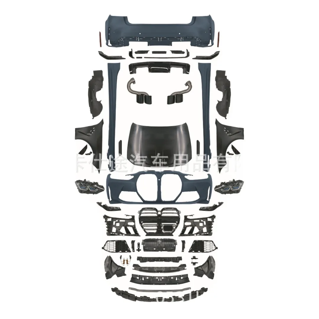 M3 Style Full Body Kit Replacement for BMW 3 Series G20 Sedan 1:1 Scale Front and Rear Bumper Side Skirts Set