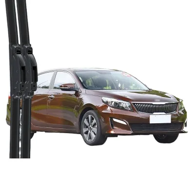 Universal Frameless Car Wiper Blades with Hook Multi-Fit Quiet Rubber Strips for Kia K4 Cachet Universal Frameless Car Wiper Blades with Hook Multi-Fit Quiet Rubber Strips for Kia K4 Cachet