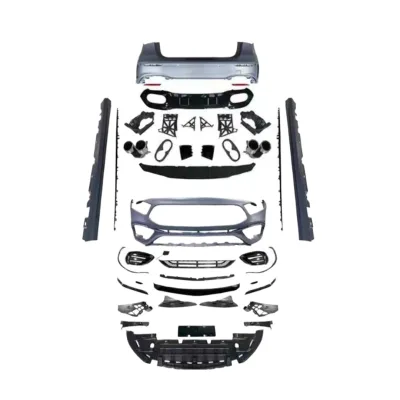 A45 Style Car Body Kit Replacement Components for Mercedes-Benz A-Class W177 AMG Line Front and Rear Bumper Assembly A45 Style Car Body Kit Replacement Components for Mercedes-Benz A-Class W177 AMG Line Front and Rear Bumper Assembly