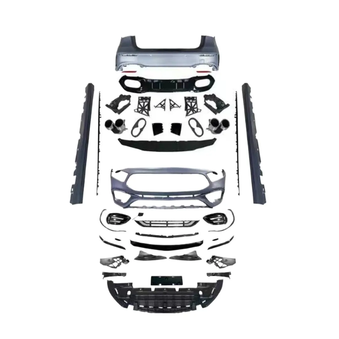 A45 Style Car Body Kit Replacement Components for Mercedes-Benz A-Class W177 AMG Line Front and Rear Bumper Assembly
