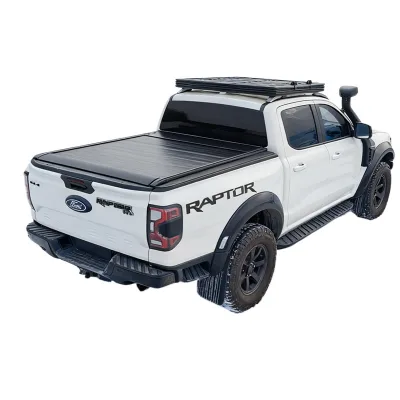 Electric Retractable Truck Bed Tonneau Cover Matte Black Aluminum for JMC Dadao Pickup Electric Retractable Truck Bed Tonneau Cover Matte Black Aluminum for JMC Dadao Pickup