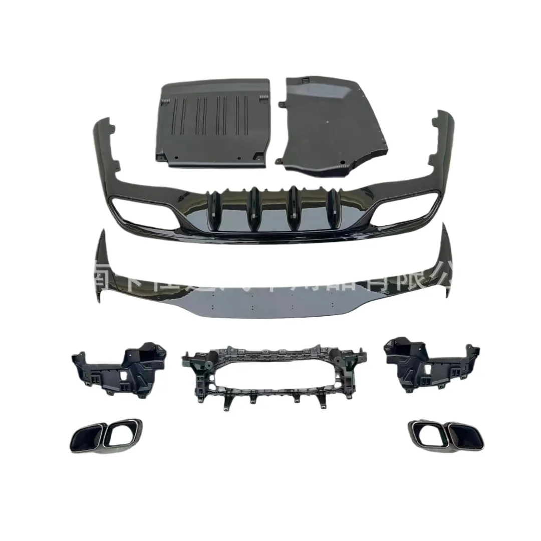 Rear Bumper Diffuser with Exhaust Muffler Tips AMG Style for Mercedes-Benz CLE-Class W236