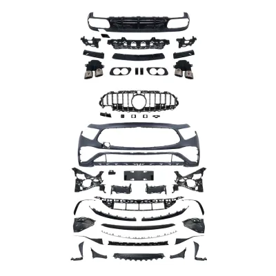CLS53 Style Body Kit Front and Rear Bumper Assembly for Mercedes-Benz CLS-Class W257 2019-2025 CLS53 Style Body Kit Front and Rear Bumper Assembly for Mercedes-Benz CLS-Class W257 2019-2025