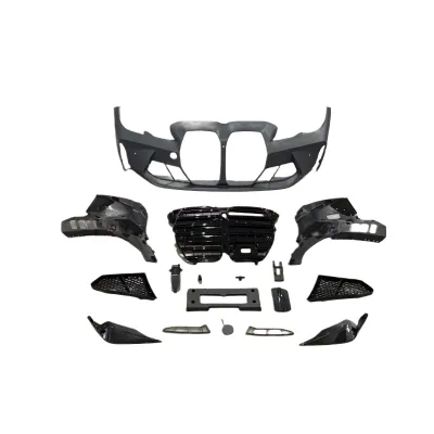 Front Bumper Body Kit M3 Style Conversion compatible with BMW 3 Series G20 2019-2021 Front Bumper Body Kit M3 Style Conversion compatible with BMW 3 Series G20 2019-2021