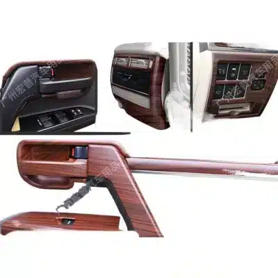 Interior Trim Kit Wood Grain Decals for Dashboard and Inner Door Handle Bowl Compatible with Land Cruiser LC200 2008-2020 Interior Trim Kit Wood Grain Decals for Dashboard and Inner Door Handle Bowl Compatible with Land Cruiser LC200 2008-2020