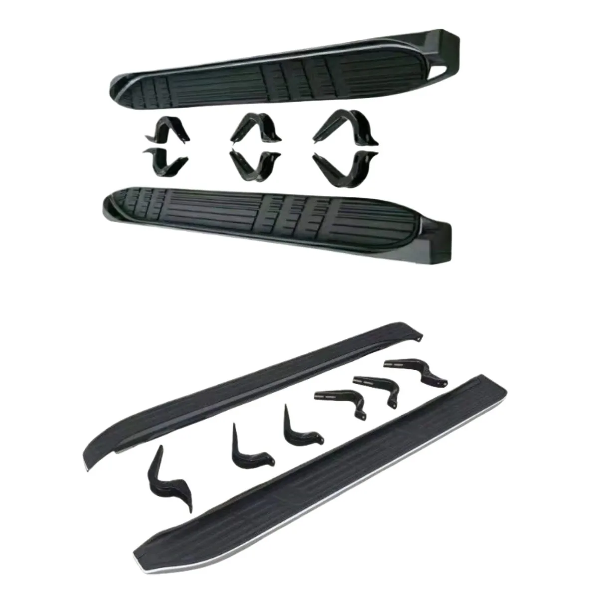 Aluminum Side Steps Running Boards Compatible with Toyota Land Cruiser Prado FJ120 FJ150
