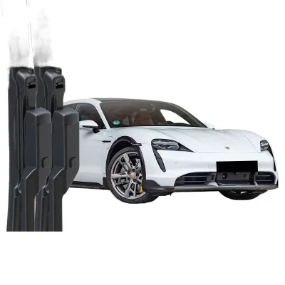 Front Windshield Wiper Blade Set for Porsche Taycan/4S, Frameless Silent Natural Rubber Strips Front Windshield Wiper Blade Set for Porsche Taycan/4S, Frameless Silent Natural Rubber Strips
