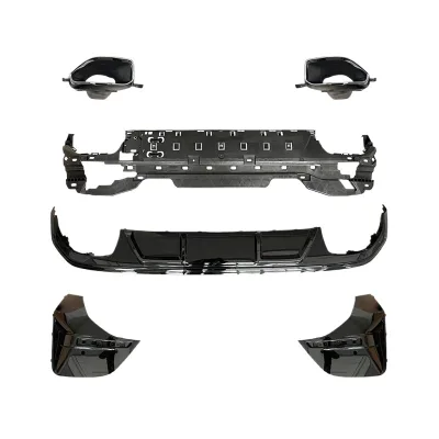 Square Exhaust Tip Rear Bumper Diffuser Muffler Pipe for BMW 4 Series G22 G23 G26 440i Style Square Exhaust Tip Rear Bumper Diffuser Muffler Pipe for BMW 4 Series G22 G23 G26 440i Style