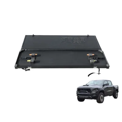 Hard Tri-Fold Tonneau Cover for Dodge Ram 1500 Pickup Truck Rear Bed Trunk Cargo Shell