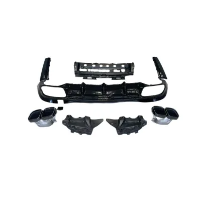 S63 Style Rear Bumper Diffuser and Exhaust Muffler Tips Compatible with Mercedes-Benz S-Class W223 Sport Model S450 AMG Style Upgrade S63 Style Rear Bumper Diffuser and Exhaust Muffler Tips Compatible with Mercedes-Benz S-Class W223 Sport Model S450 AMG Style Upgrade
