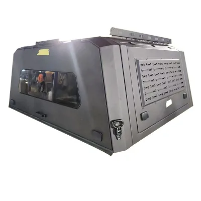 Split Aluminum Alloy Hardtop Canopy for LC79 Crew Cab Pickup, Drill Installation Split Aluminum Alloy Hardtop Canopy for LC79 Crew Cab Pickup, Drill Installation