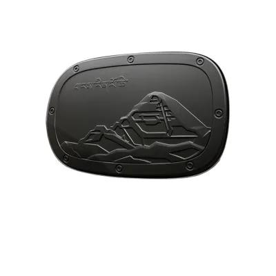 Fuel Tank Cap Cover Trim Exterior Decorative Frame Protector for Haval H9 2024 MK2 Black Finish