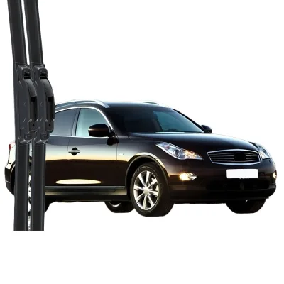 Front Windshield Wiper Blades for Infiniti EX37 Models High-Performance Frameless Rubber Replacement Set Front Windshield Wiper Blades for Infiniti EX37 Models High-Performance Frameless Rubber Replacement Set