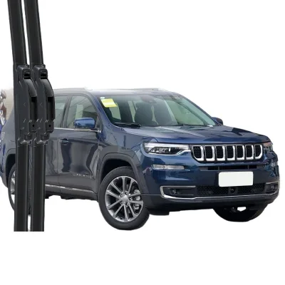 Professional Frameless Windshield Wiper Blades Multi-Fit Silent Rubber Strips for Jeep Commander Professional Frameless Windshield Wiper Blades Multi-Fit Silent Rubber Strips for Jeep Commander