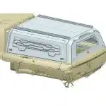 Truck Bed Tonneau Cover for Ram 1500 with RamBox Cargo Management System, Hard Fold Type