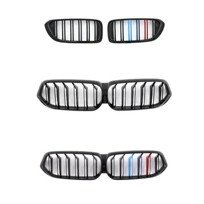 Front Kidney Grille for BMW 6 Series G32 2021+ Glossy Star Style Double Slat Mesh Insert Grill Front Kidney Grille for BMW 6 Series G32 2021+ Glossy Star Style Double Slat Mesh Insert Grill