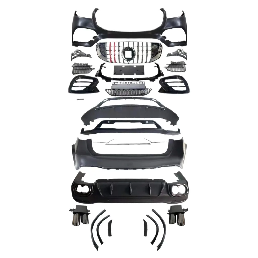 Mercedes-Benz GLS Body Kit Upgrade Front and Rear Bumper GLS900 Brabus Style Spoiler Conversion Set