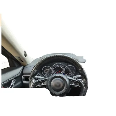 Carbon Fiber Steering Wheel for Mazda CX-5 and Mazda3 Axela Sport Steering Wheel Replacement Carbon Fiber Steering Wheel for Mazda CX-5 and Mazda3 Axela Sport Steering Wheel Replacement