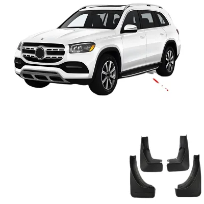 Soft TPE Mud Guards for Mercedes-Benz GLS-Class 2020-2024 with Running Boards Splash Guards Soft TPE Mud Guards for Mercedes-Benz GLS-Class 2020-2024 with Running Boards Splash Guards