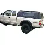 Truck Bed Cap Tri-Fold High Cover with Sliding Windows, Manganese Steel for Pickup Trucks