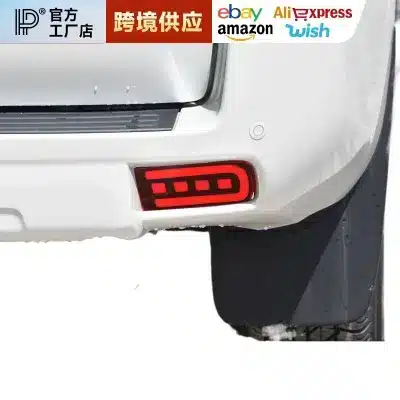LED Rear Bumper Reflector Lights Assembly with Brake and Fog Functions for Toyota Land Cruiser Prado 2010-2021 LED Rear Bumper Reflector Lights Assembly with Brake and Fog Functions for Toyota Land Cruiser Prado 2010-2021