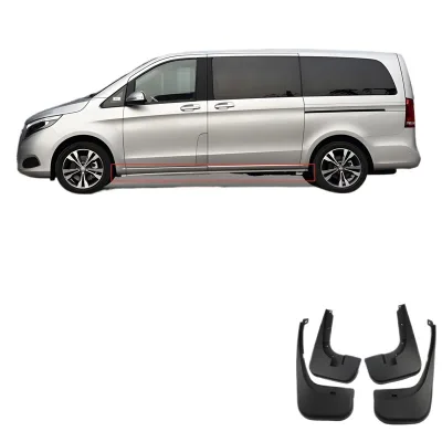 Soft Rubber Mud Flaps Splash Guards for Mercedes-Benz V-Class W447 2016-2022 Short Wheelbase Standard Version Soft Rubber Mud Flaps Splash Guards for Mercedes-Benz V-Class W447 2016-2022 Short Wheelbase Standard Version