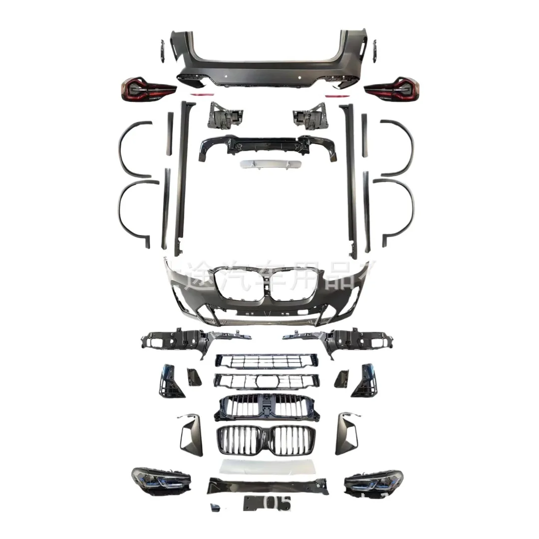 G01 Body Kit M-Tech Style Front and Rear Bumper Upgrade for BMW X3 Pre-Facelift to Facelift Transition