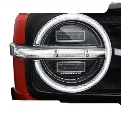 Dynamic LED Ring Headlight Grille Daytime Running Light for TANK 300 Off-Road Vehicle