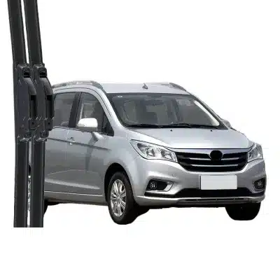 Universal Frameless Windshield Wiper Blades with Multi-Fit Adapters for Weichai Ennead 737 Silent Natural Rubber Replacement