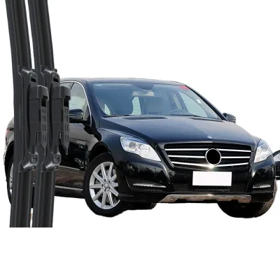Professional Frameless Windshield Wiper Blades Multi-Fit Silent Rubber Refills for Mercedes-Benz R500 R500L Professional Frameless Windshield Wiper Blades Multi-Fit Silent Rubber Refills for Mercedes-Benz R500 R500L