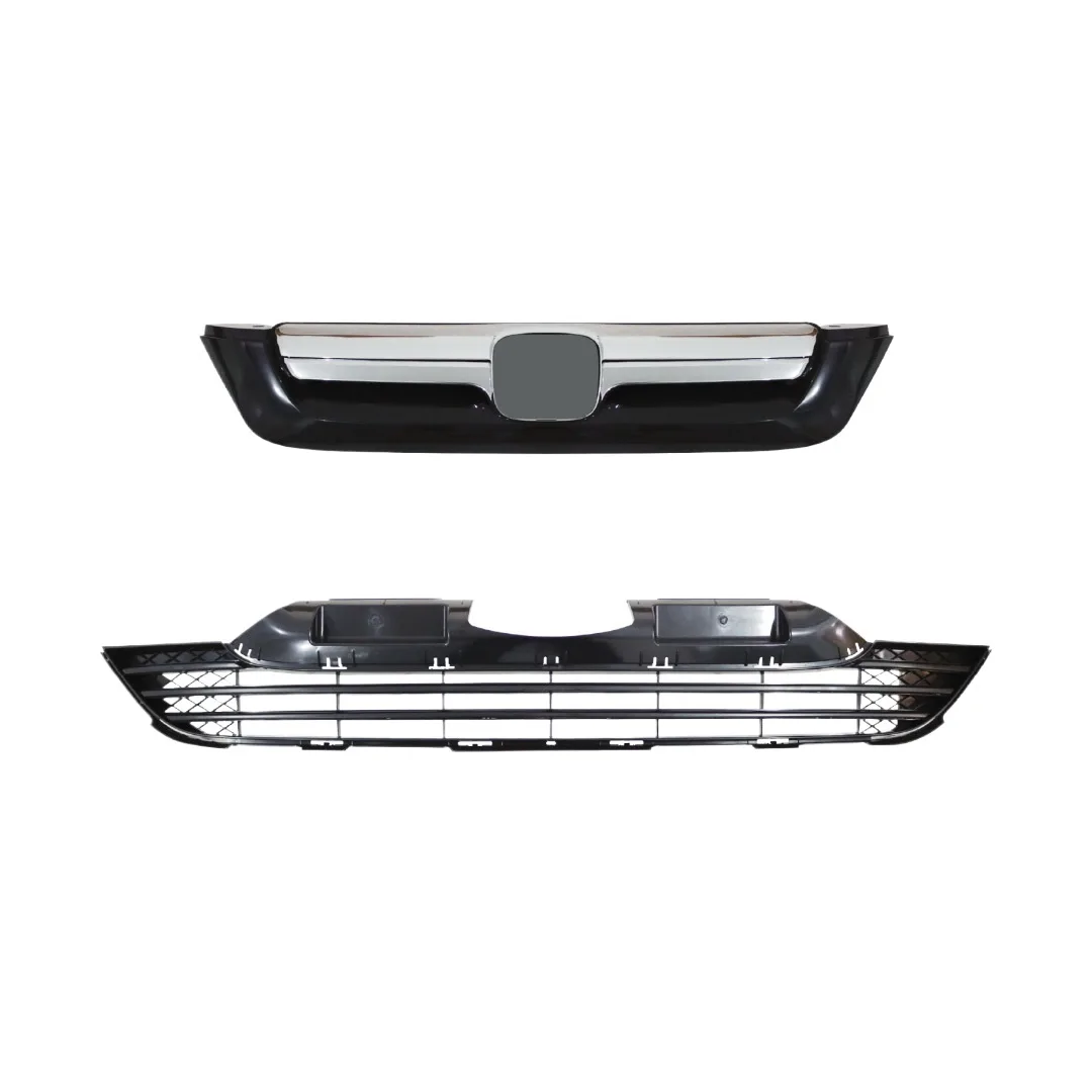 Front Bumper Grille Molding Trim Compatible with Honda CR-V 2007-2009 Replacement Part 71128-SWN-H01