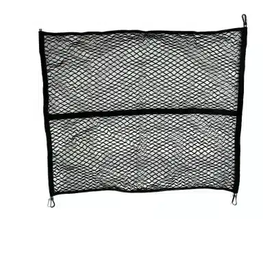 Pickup Truck Bed Cargo Elastic Luggage Net with Carabiners, Single Layer