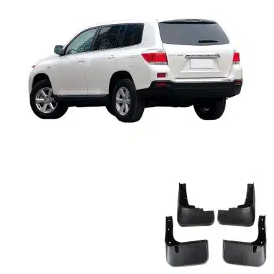 Front and Rear Splash Guards Mud Flaps for Toyota Highlander 2012-2014, Heavy Duty Flexible Rubber Mudguards Front and Rear Splash Guards Mud Flaps for Toyota Highlander 2012-2014, Heavy Duty Flexible Rubber Mudguards
