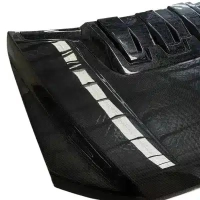 Real Carbon Fiber Engine Hood R-Style Replacement for Ford F-150 Raptor Gen 3 Real Carbon Fiber Engine Hood R-Style Replacement for Ford F-150 Raptor Gen 3